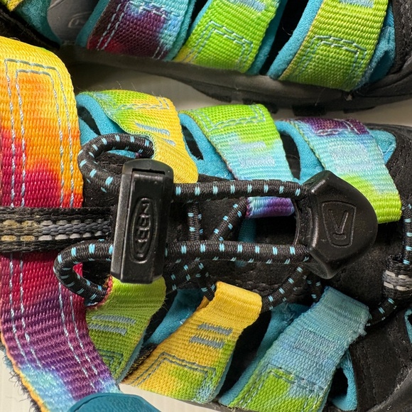 Keen Kids' Newport H2 Water Sandals Size 13 1018441 Tie Dye Rainbow Bungee Strap - Picture 12 of 15
